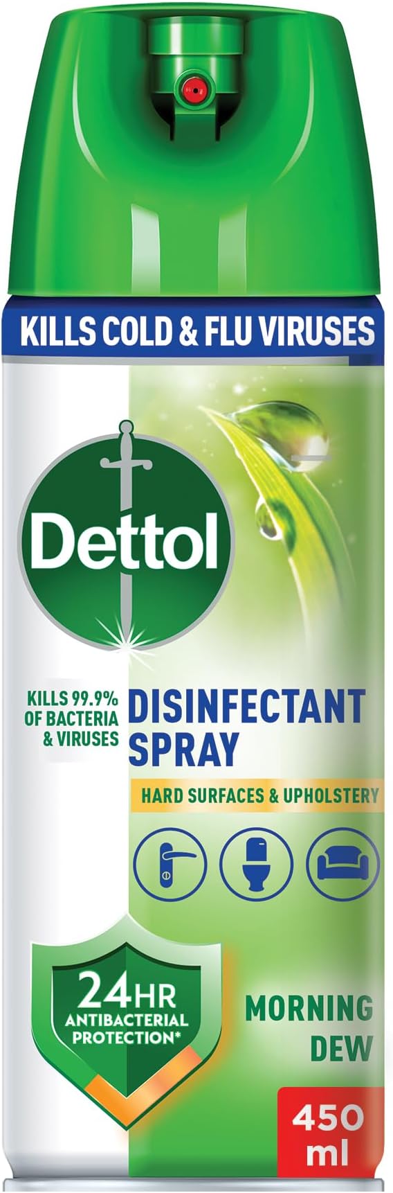 All in One Disinfectant Spray, Morning Dew Scent, 450ml