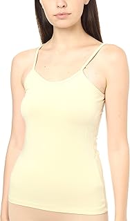 بلوزة مخططة للنساء من قطونيل، لون بيج، مقاس ميديوم (عبوة من 6 قطع)