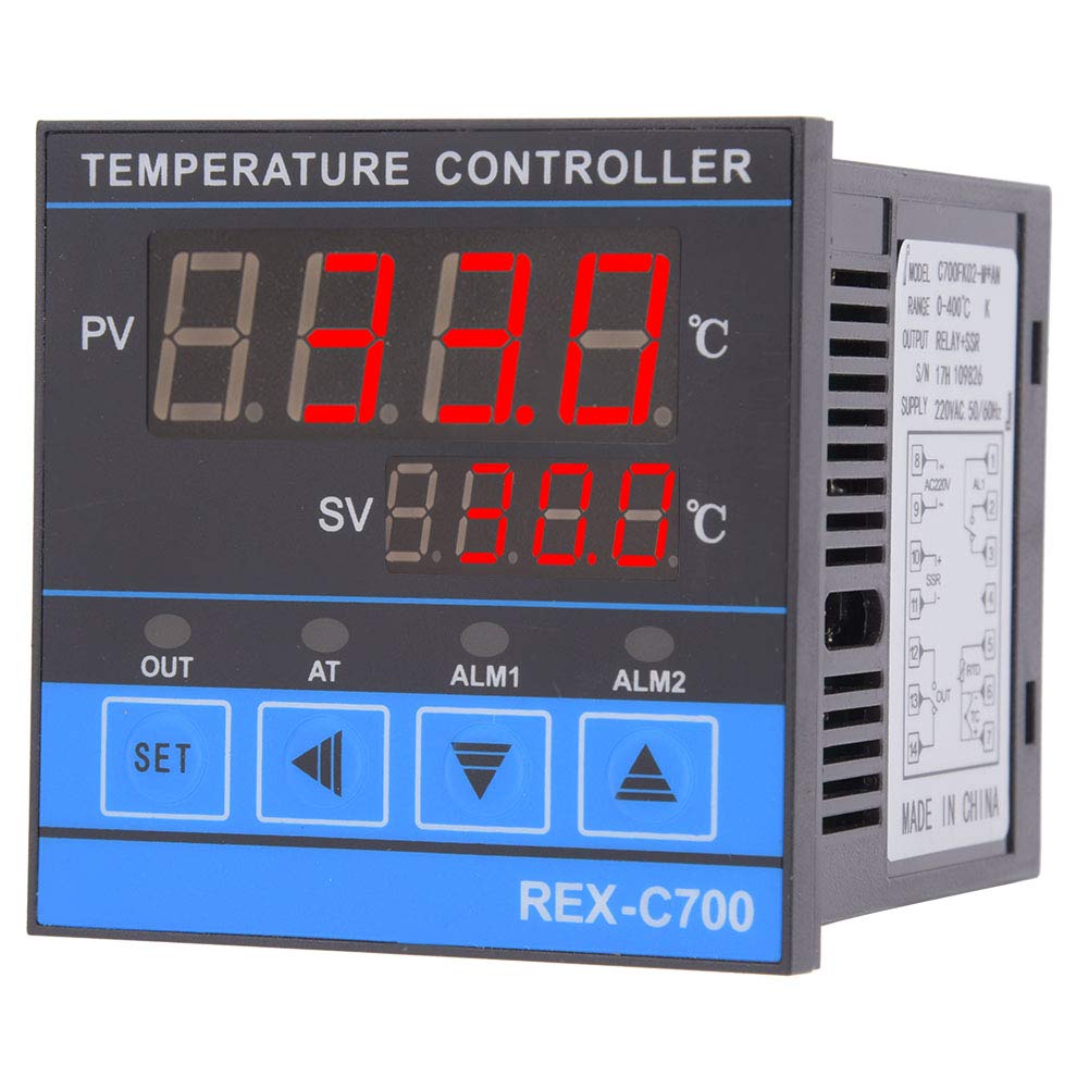 Leapiture Digital Temperature Controller Industrial Temperature Controller PID Control Relay SSR Output 0-400? for Incubator Fermentation Brewing Aquarium