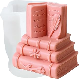 Book Silicone Candle Mold Book Resin Casting Molds for Candles Making Aromatherapy Candles Wax Polymer Clay Home Decoration