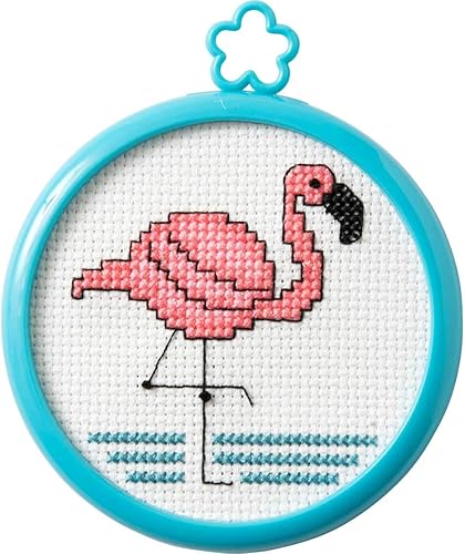 Miniatura 3 de Bucilla 1st My First - Kit de punto de cruz, 3 pulgadas, color rosa