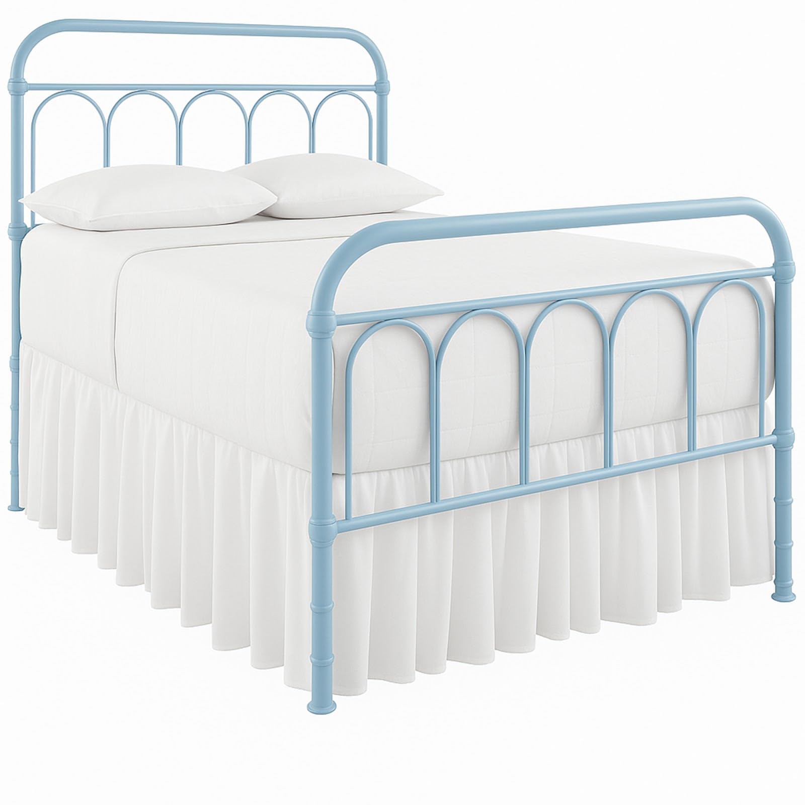 Bedrok, queensize gegolfde bedrok met gespleten hoeken, 35