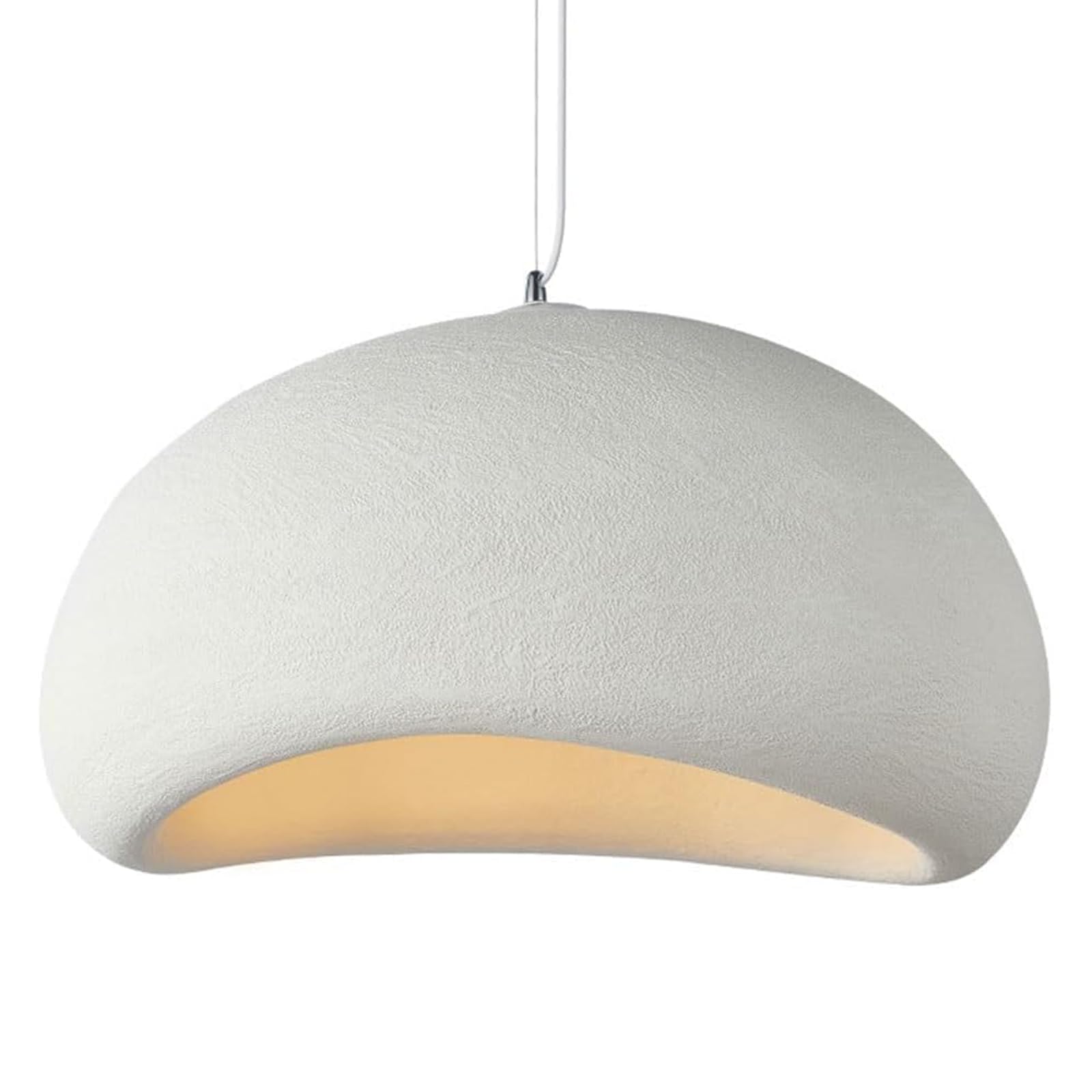 BDLINGAAS Pendant Light, Resin Pendant Lamp Nest Shape Dome Hanging Lamp, Ceramic Pendant Lighting Vintage Chandeliers