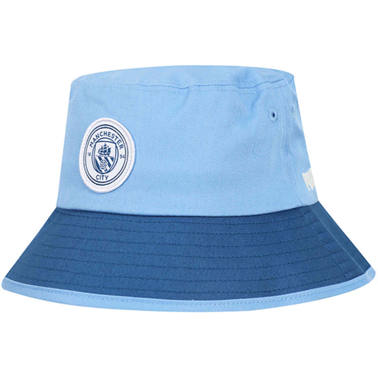 PUMA Manchester City Bucket Hat - Flashy Design, Show Your Support for The Treble Winners, Stylish and Sun Protection