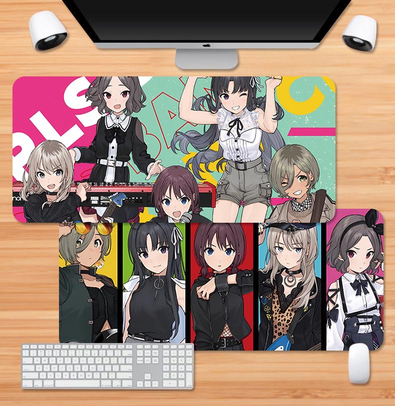 Amazon.co.jp: ガールズバンドクライ マウスパッド 河原木桃香 ルパ 安
