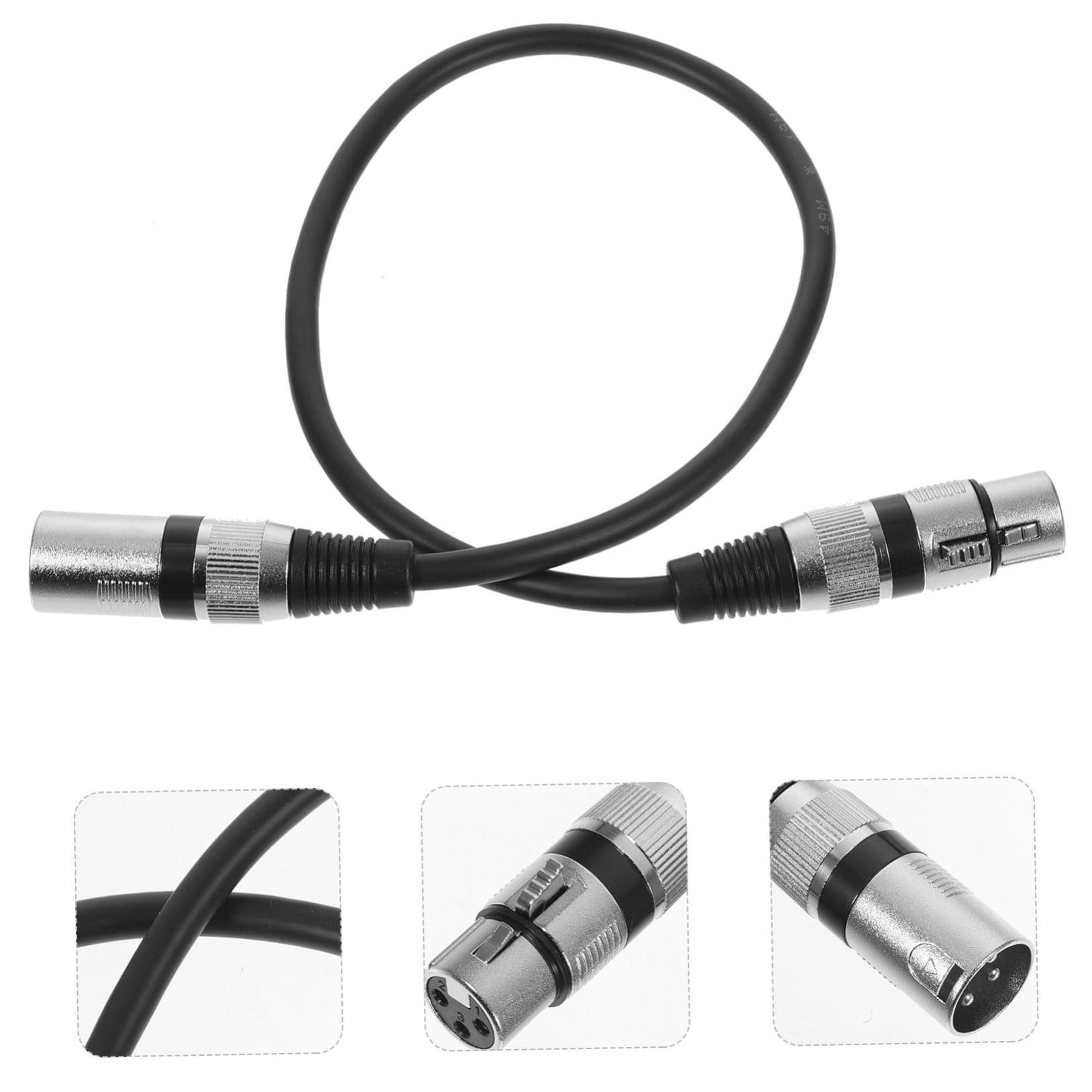 POPETPOP Set 6 Cavi Xlr Maschio-femmina per Microfono da 0,5 M in Rame senza Ossigeno, 3 Pin, Adatti per Dispositivi Audio e Sistemi Ktv, Design Elegante e Facile Portabilità