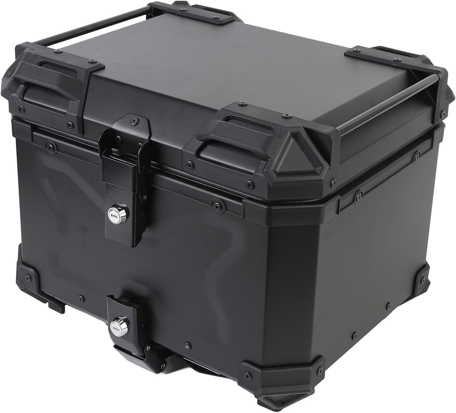 aqxreight Top Case 45L Rear Top Box Tail Luggage Storage Case with Security Lock Any Adventure Alloy CaseMotorcycle TrunkMotorcycle Tail BoxMotorcycle