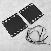 Vista 9 de 2 fundas de cuero para manillar de motocicleta con correa, almohadillas de agarre calentadas para motocicleta, accesorios de modificación (negro)