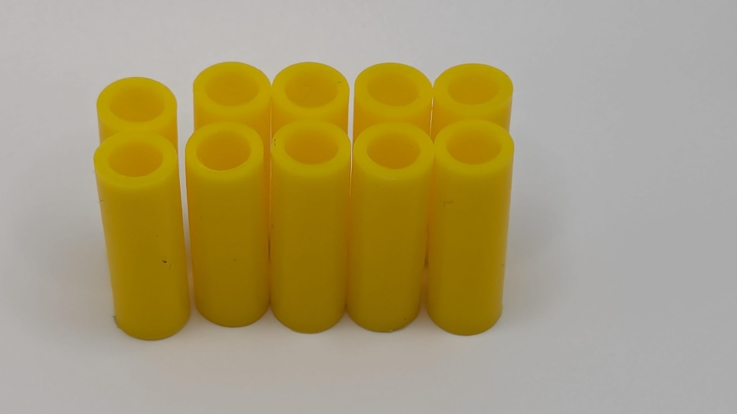 1 1/16 inch Tapered (Stern Compatible) Silicone Pinball Post Sleeves (Yellow, 10 Pack)