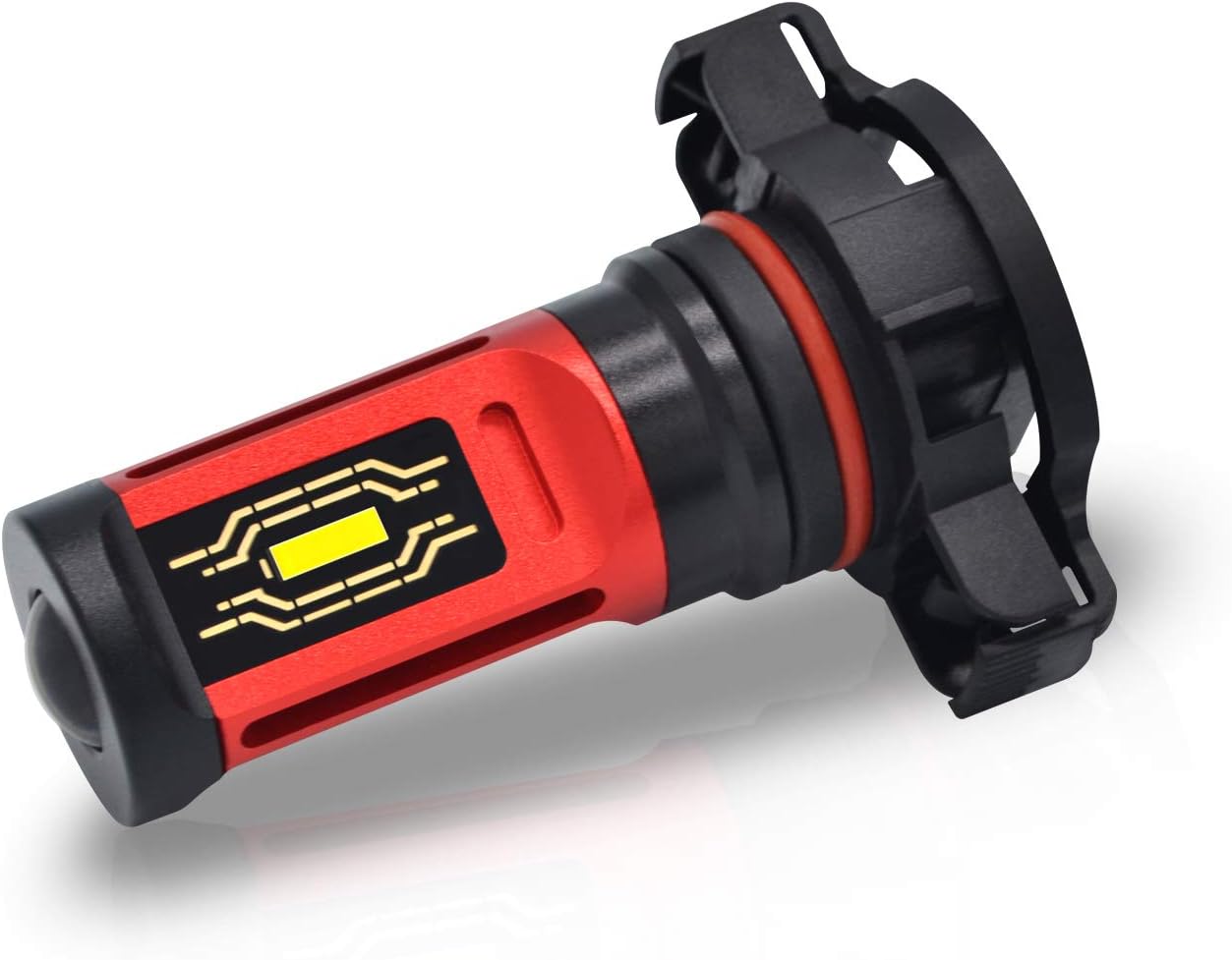 Alla Lighting PG20-7 Base 12276 2504 PSX24W LED Fog Lights Bulbs Replacement Xtreme Super Bright 1860-SMD 8000K Ice Blue