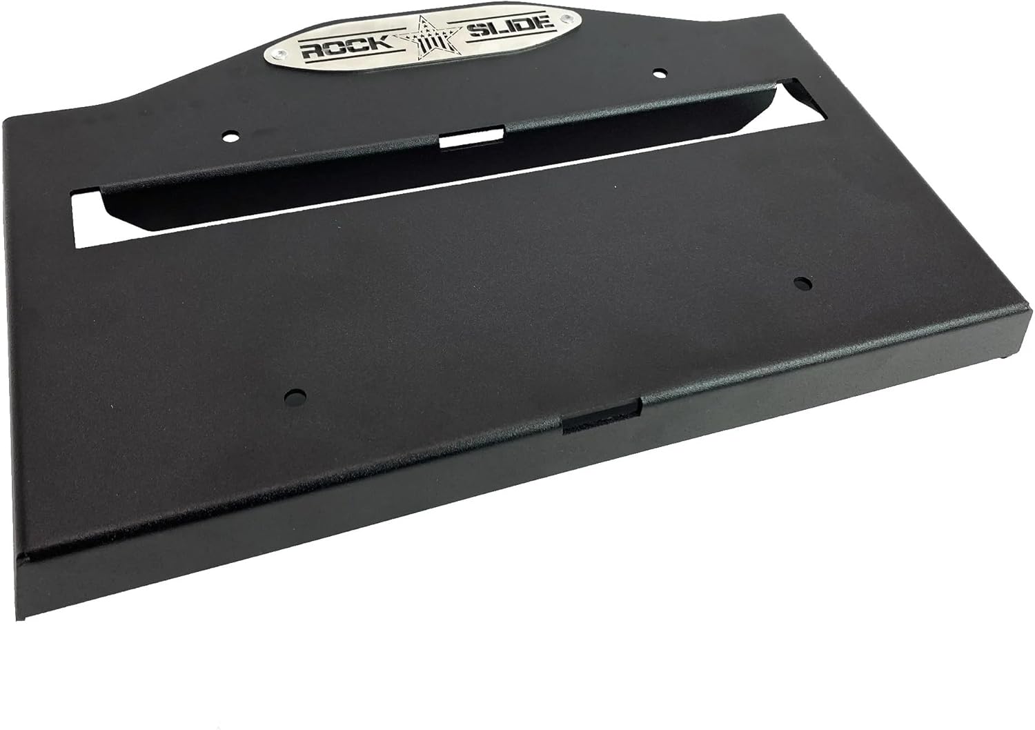 EZ License Plate Mount Black Aluminum Rock Slide Engineering