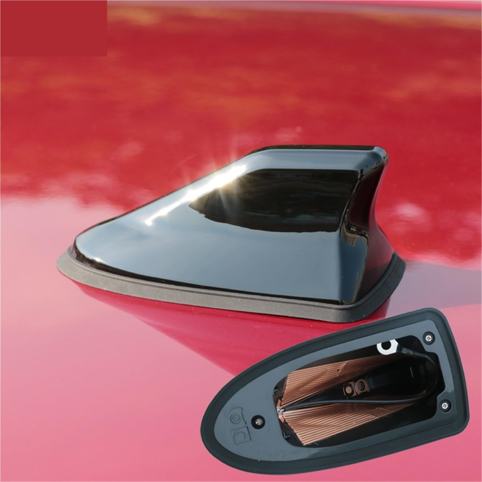 Anteny samochodowe Wodoodporna antena typu Shark, specjalna antena samochodowa do radia samochodowego, pasująca do Toyoty, pasuje do Verso, pasuje do Avensis(Chrome)