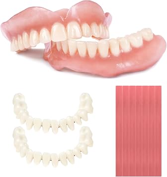 Dentures DIY Kit, Create Your Perfect Smile at Home DIY Denture Fake Teeth Kit - Easy, Affordable, and Customizable Denture Solution-AEE