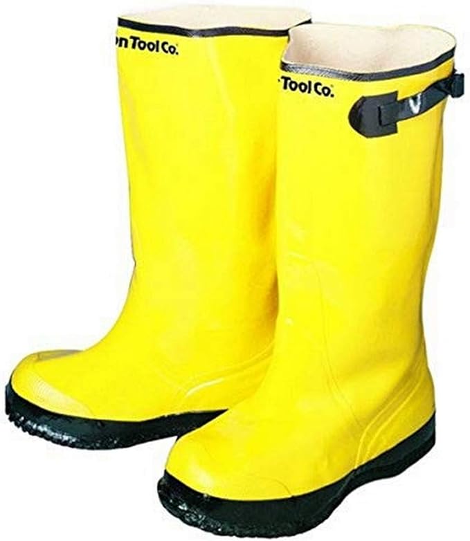 yellow concrete boots