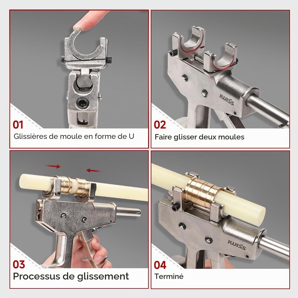 iCrimp SL-1225 Pince à sertir PEX Axial 12-25 mm avec inserts
