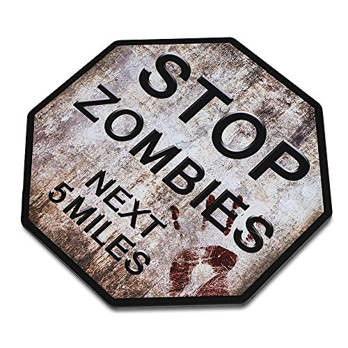 image for 不适用 Stop Zombies Novelty Funny Sign Octagon Sign Funny Warning S