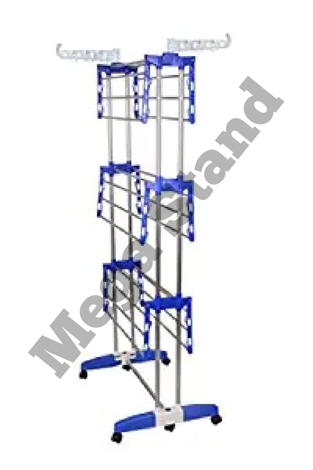 Mega Clothing Stand | Stylish Garment Stand | Hanging Rack | Clothes Hanger for Balcony & Bedroom | 3-Tier Folding Clothes Rail Clothes Horses Drying Rack (Royal Blue) offers donot miss 3 Mega Clothing Stand | Stylish Garment Stand | Hanging Rack | Clothes Hanger for Balcony & Bedroom | 3-Tier Folding Clothes Rail Clothes Horses Drying Rack (Royal Blue) offers donot miss