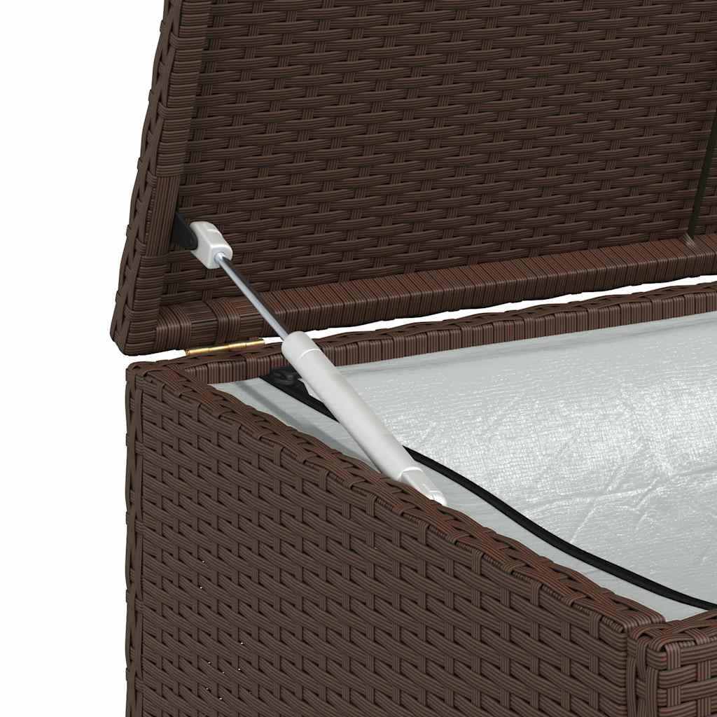 vidaXL Cassapanca in rattan sintetico, colore: marrone