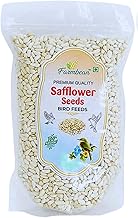 Farmbean Safflower Seeds | Kusum Beej | Kardi Seed for Bird Food 450 GMS