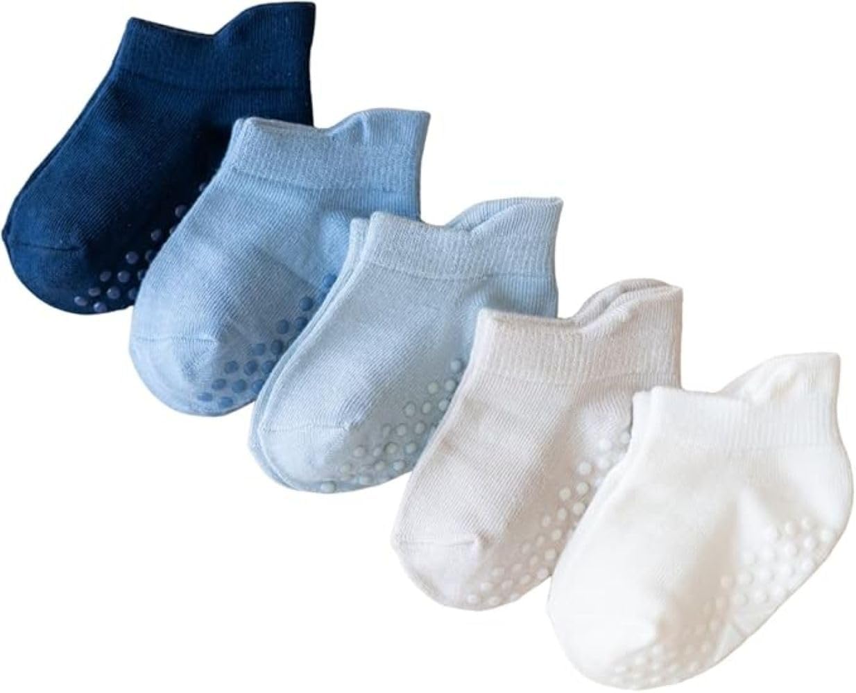 KYTE BABY Ankle Socks Combo 5-Pack w/Grips