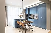 Vista 209 de Dimoon 236''x17.7'' White Thicken Peel and Stick Wallpaper Contact Paper Modern Self Adhesive Wall Paper Removable Renter Friendly Textured Solid