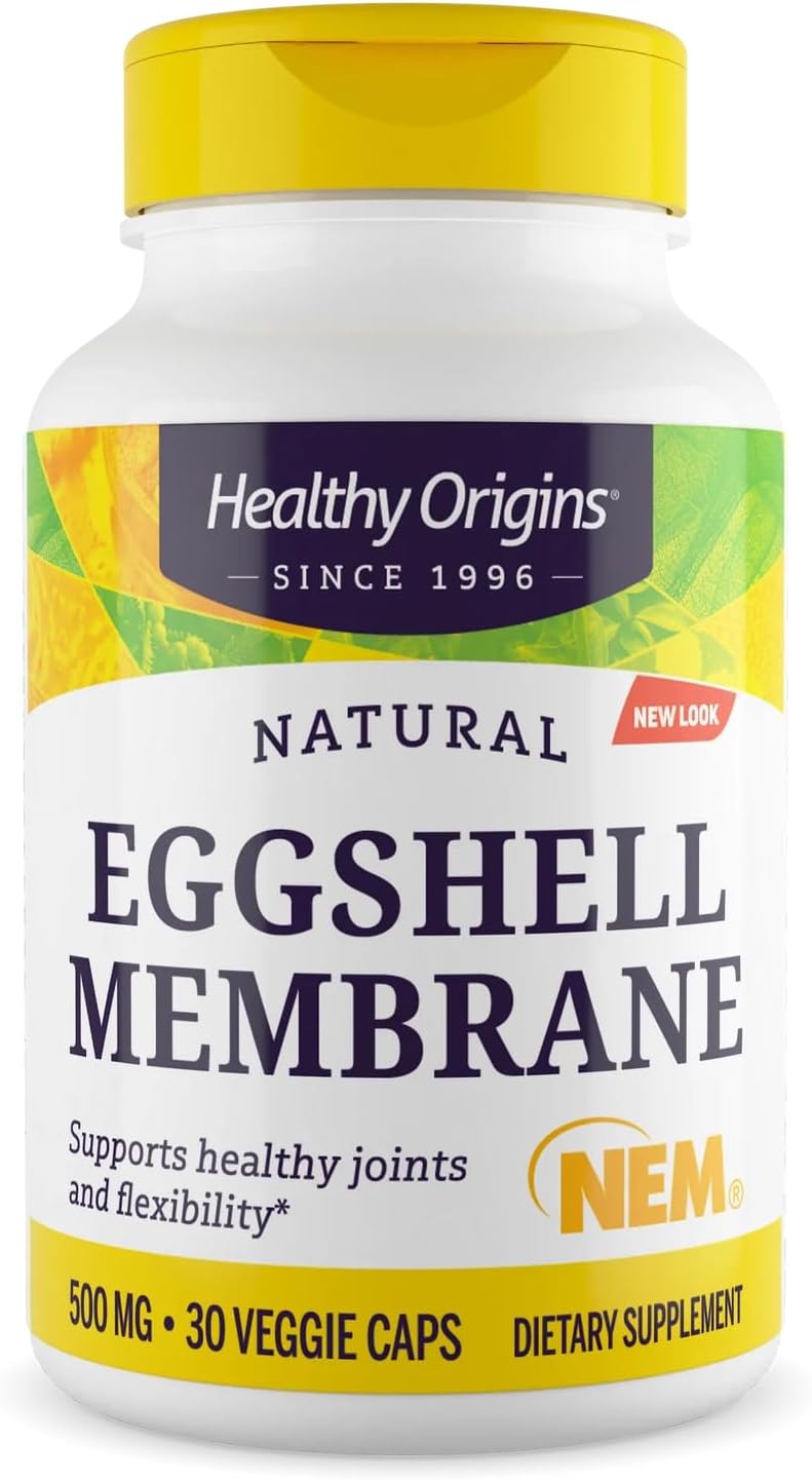 Healthy Origins Eggshell Membrane 500 mg (NEM, Non-GMO, Gluten Free, Joint Support), 30 Veggie Caps