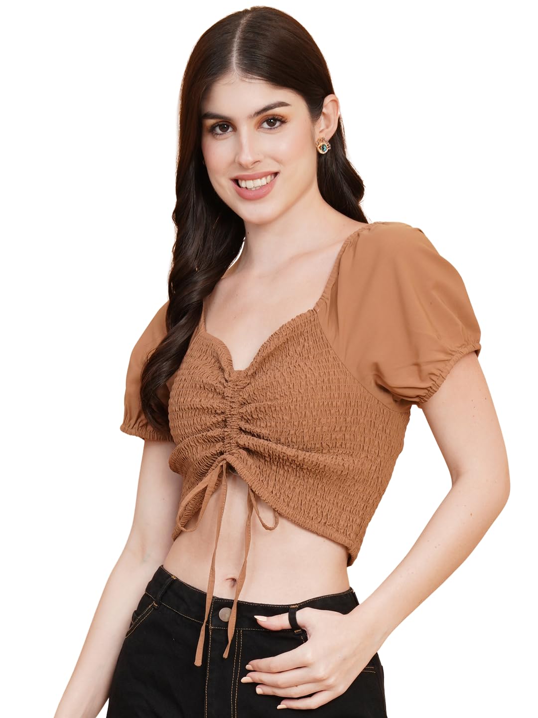 9 impression Women Drawstring Crop Top-picture-16