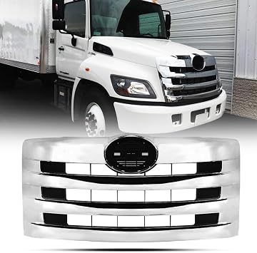 Front Chrome Grill Grille fit for 2011+ Hino 238 258 268 338 Semi Trucks
