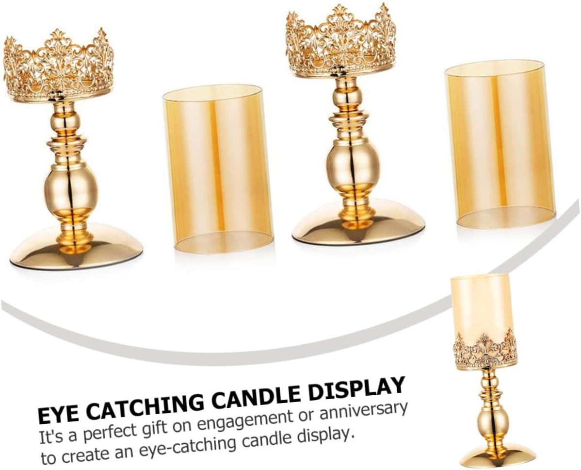 Elegant Candle Holder for Wedding Home Decor Modern Candlestick Stand for Pillar Candles Vintage Style Wedding Anniversary Centerpiece Sturdy Unique Design