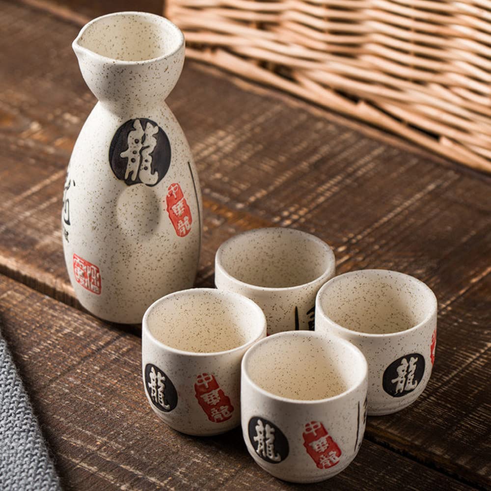 PAYNAN 5 Stks Keramische Japanse Sake Set Cups Bar Servies Traditioneel Sake Wijn Sets