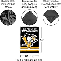 Vista 3 de WinCraft Bandera de jardín de doble cara de Pittsburgh Penguins