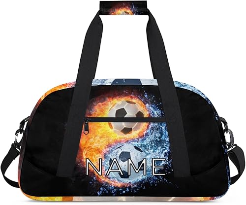 Miniatura 1 de Bolsa de lona personalizada para niños y niñas, para viajes, fútbol, Yin Yang, Tai Chi, pequeña bolsa deportiva para gimnasio, bolsa de mano