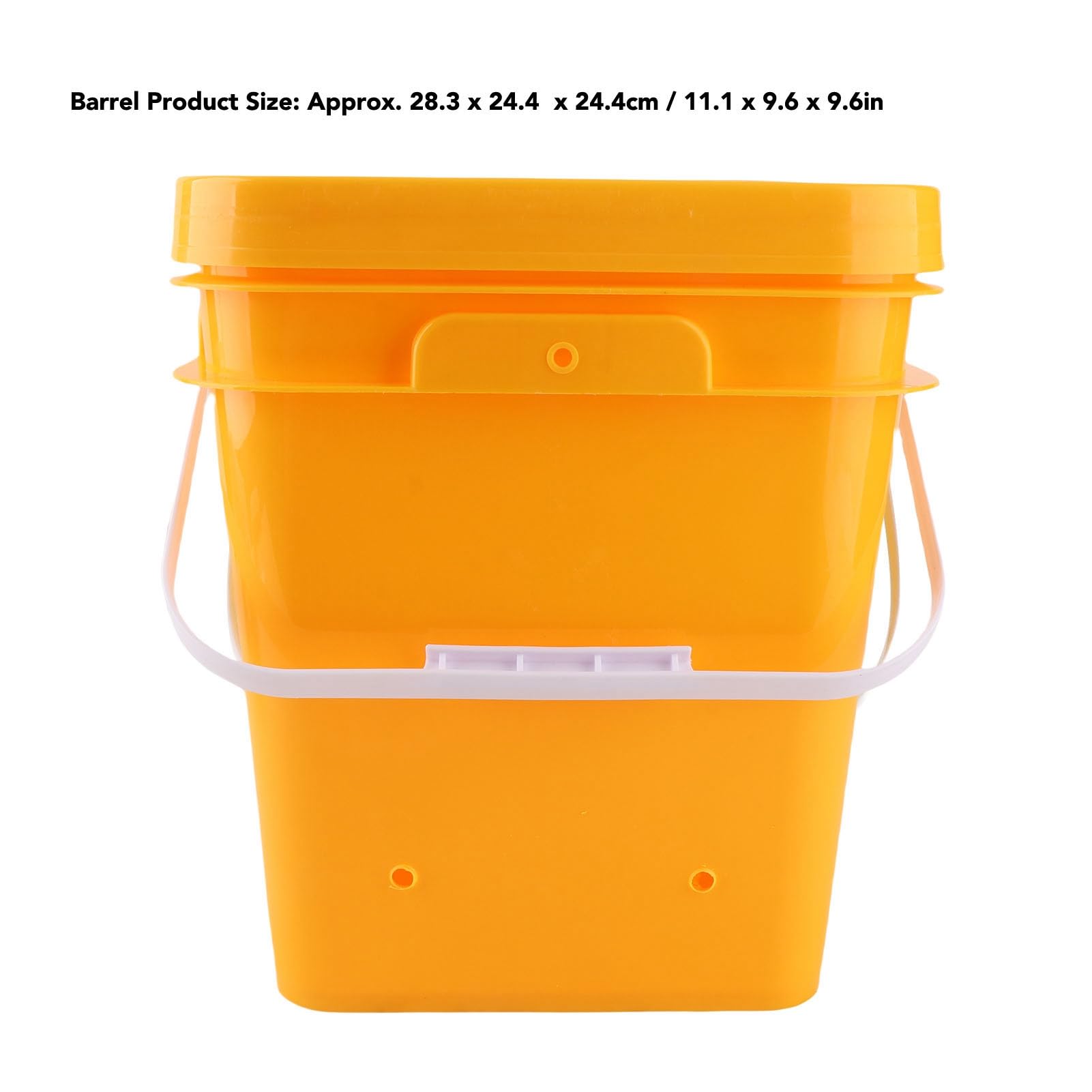 Generic Bebedero Automático para Pollos de Alta Capacidad con Cubo de Mano de 12 litros, de Riego por Gravedad para Codornices, Fácil Instalación, Plástico Duradero (Cubo + Tazón Azul Grande +