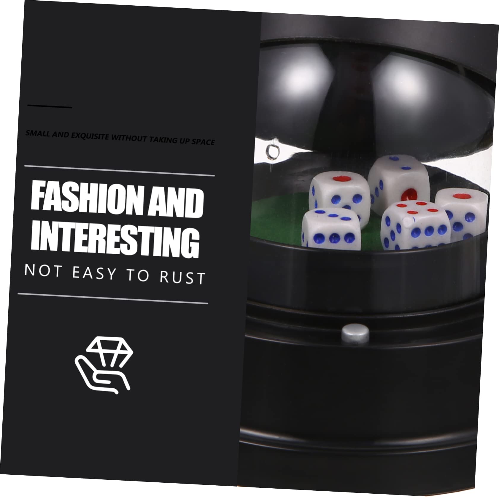 Abaodam Lot De 2 Shakers À Dés Électriques pour Jeux De Société Jeu De Dés Portable Gobelet À Dés avec Dés Facile À Nettoyer
