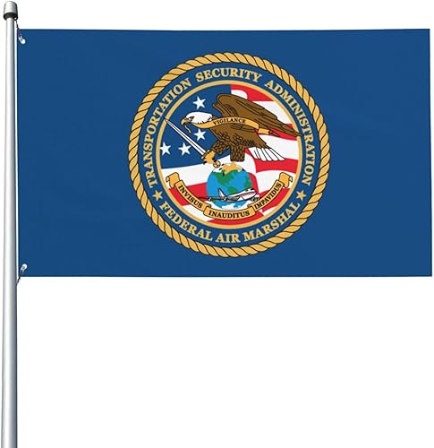 Miniatura 2 de Transportation Security Administration Federal Air Marshal 3 X 5 pies Bandera decorativa para exteriores, bandera de jardín, bandera individual para