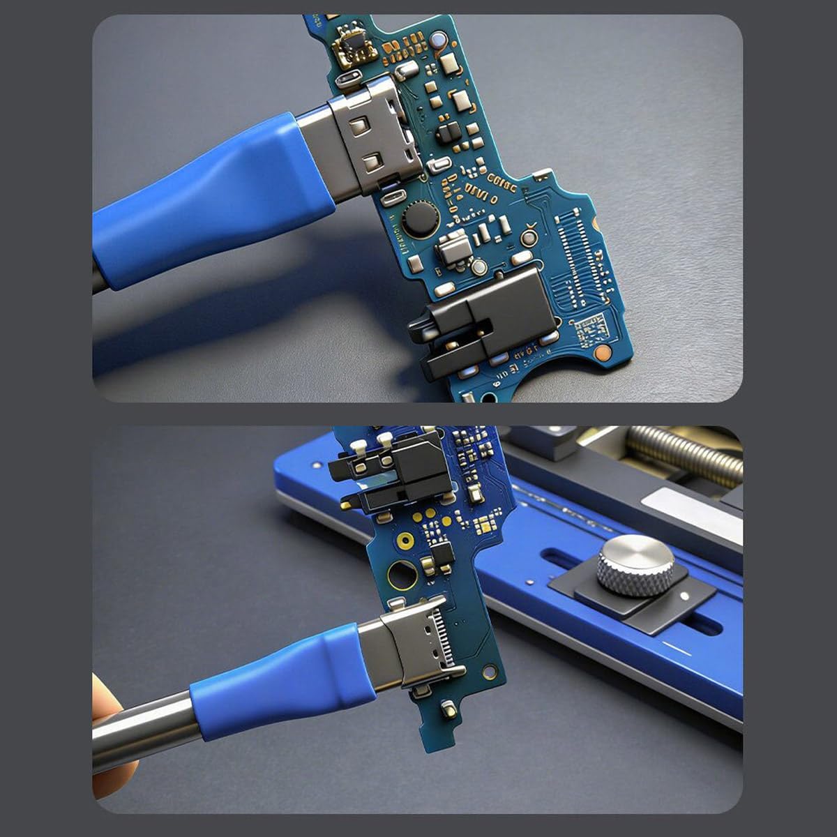 Type-C Charging Port Protector, Prevent Overheating Melting with Extended Handle for Mobile Phone Repair