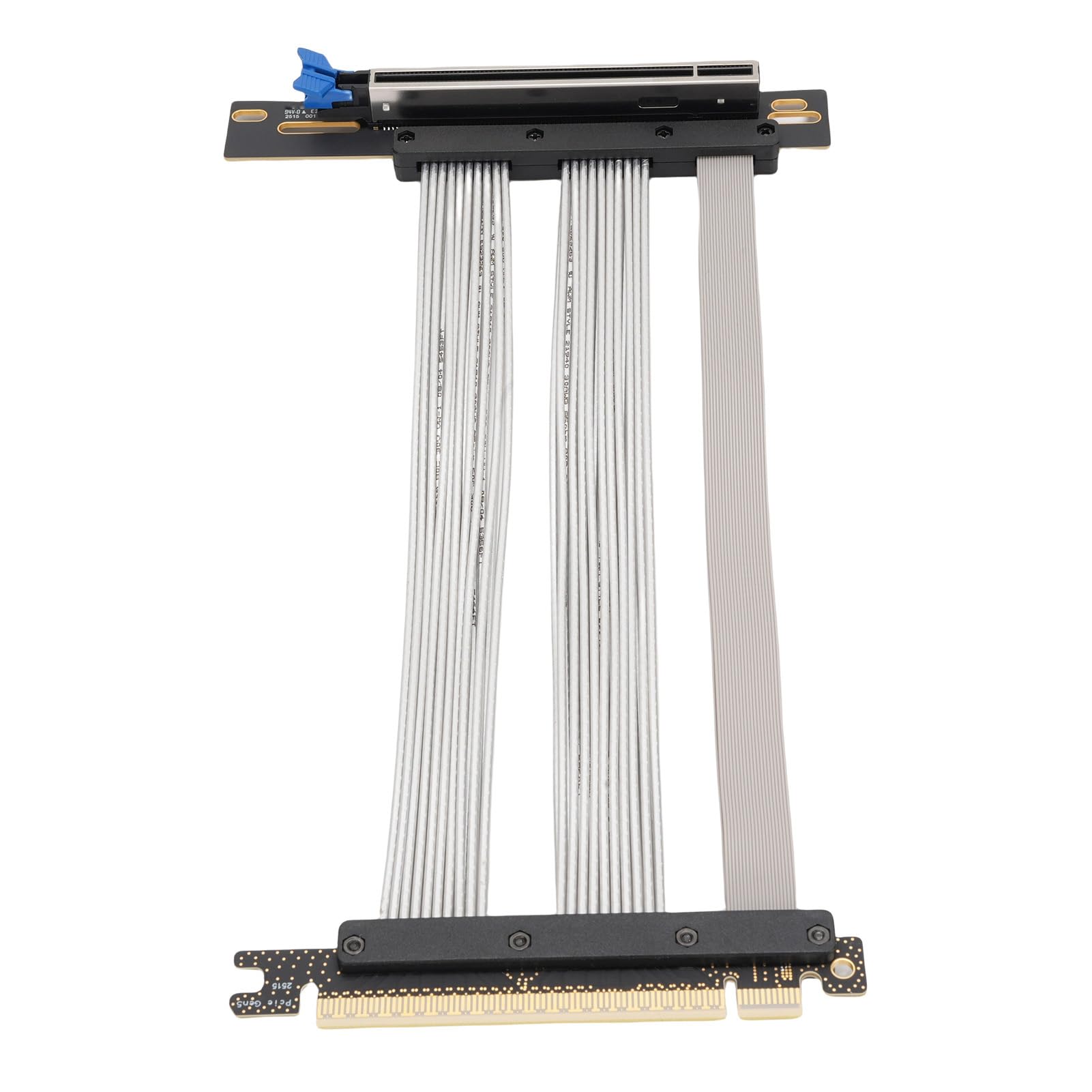 aqxreight Kabel Riser PCIe 5.0 16X Szybkie Rozszerzenie GPU dla RTX 4090, 5090 i RX Elastyczny Adapter Karty Graficznej Gen 5 z Ekranowaniem EMI Zgodny z ITX, Chłodzeniem cieczą i (15cm)