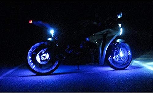Miniatura 5 de Luz LED RGB para rueda de motocicleta, 2 unidades, luz de llanta brillante para motocicleta, automóvil, bicicleta
