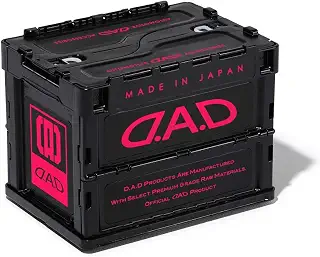 DAD ギャルソン D.A.D コンテナボックス 20L ブラック/ピンク 折りたたみコンテナ GARSON HA574-03