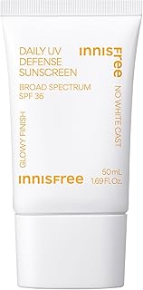 innisfree Daily UV Defense Sunscreen Broad Spectrum SPF 36, Invisible Korean Sunscreen with No White Cast (Packaging May V...