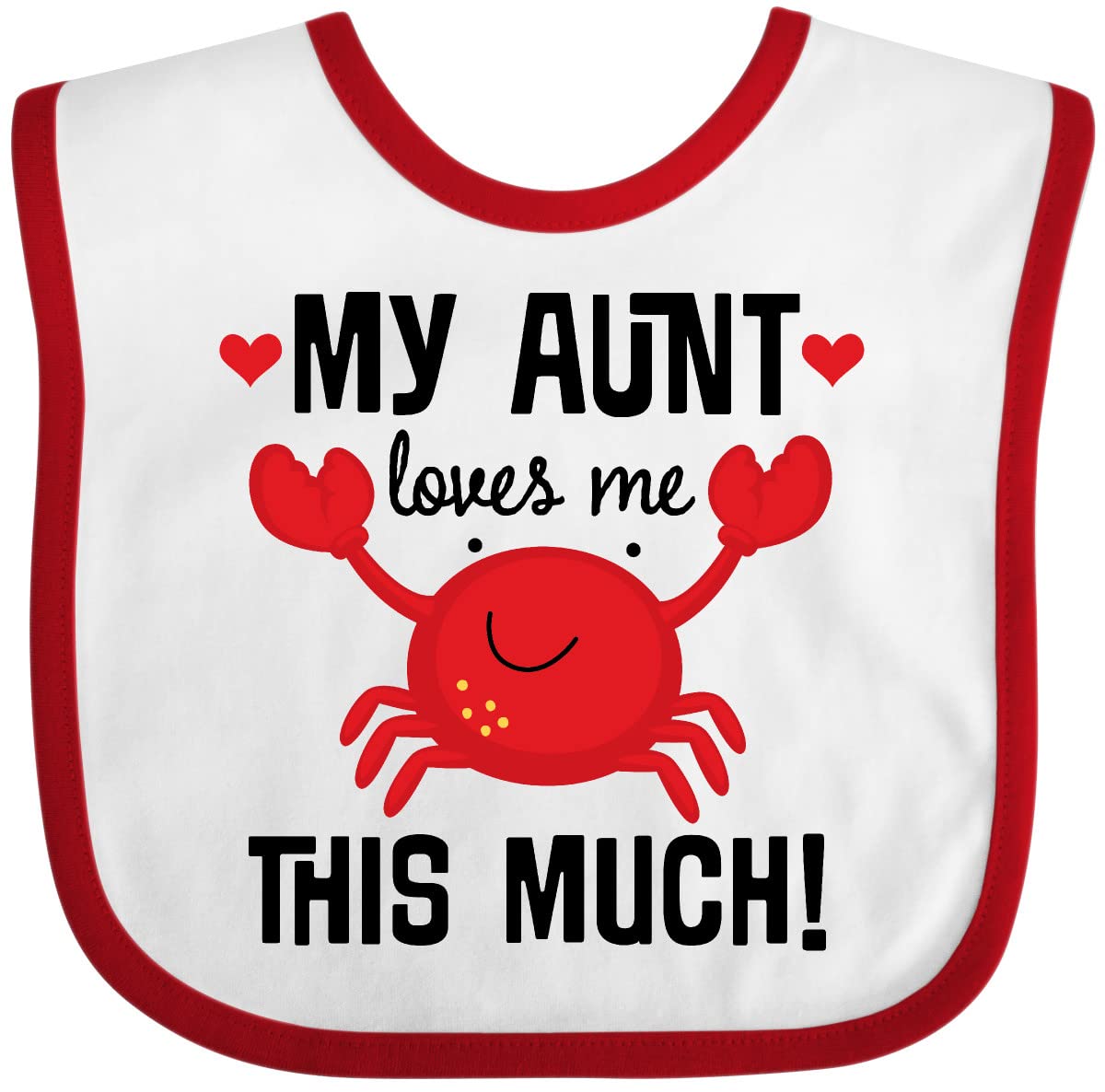 inktastic My Aunt Loves Me Nephew Baby Bib