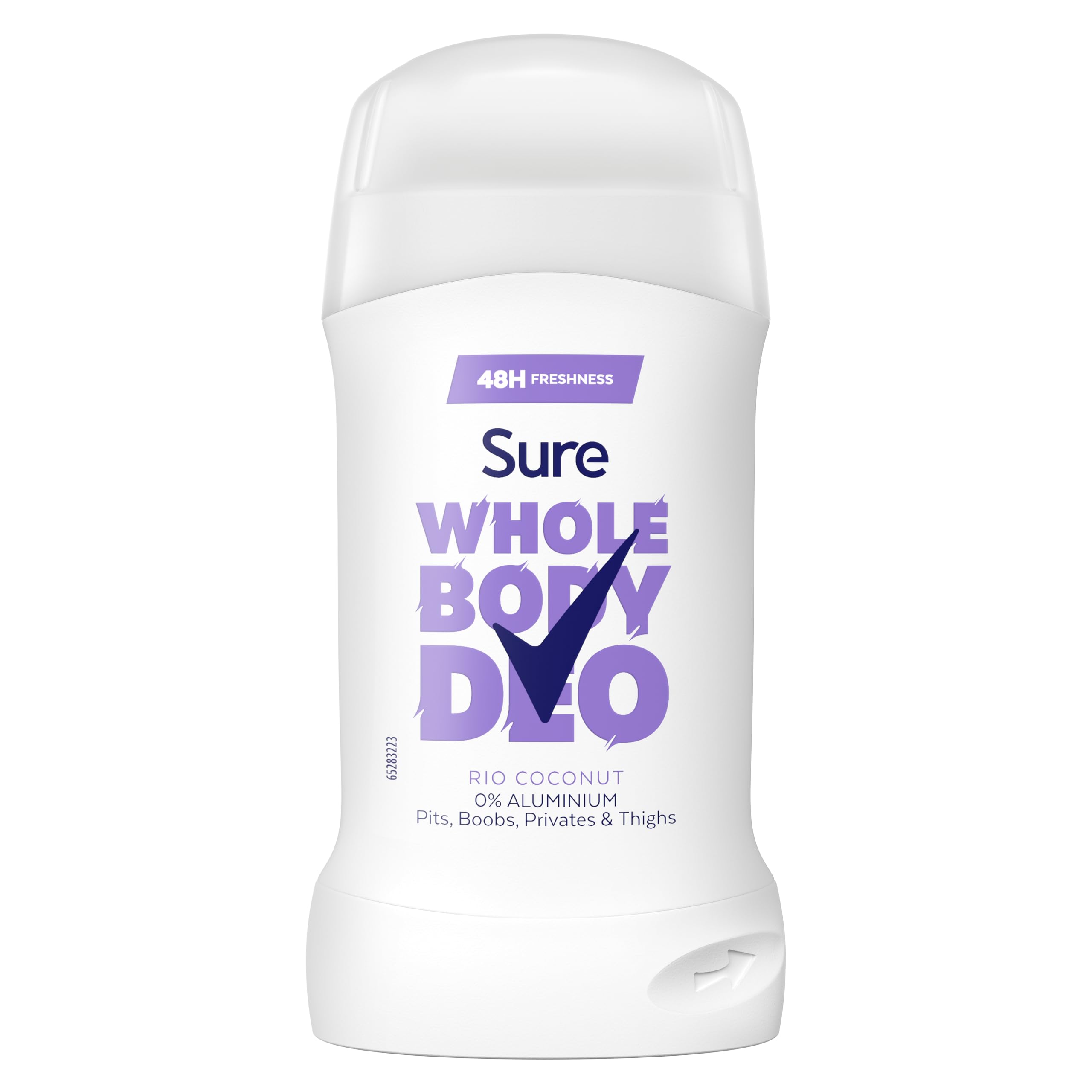 Sure Rio Coconut Whole Body Deodorant women's deodorant stick with a fresh & tropical fragrance for 48-hour odour control 50 ml