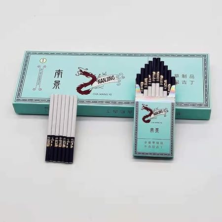 Amazon フルーツティー 雲南中国漢方薬 男性と女性の健康タバコ 緑茶茶の煙 スモークティー ミントティータバコ きれいな肺の煙 タバコの代替品 100 無煙 100 タールフリー 南京 10パック Telemato 電子たばこ