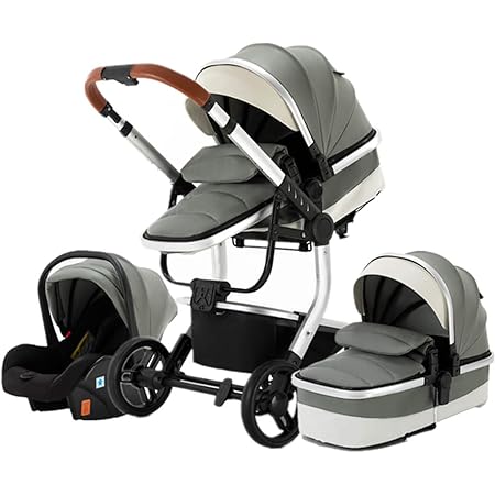 High Landscape Newborn Stroller (Grey 