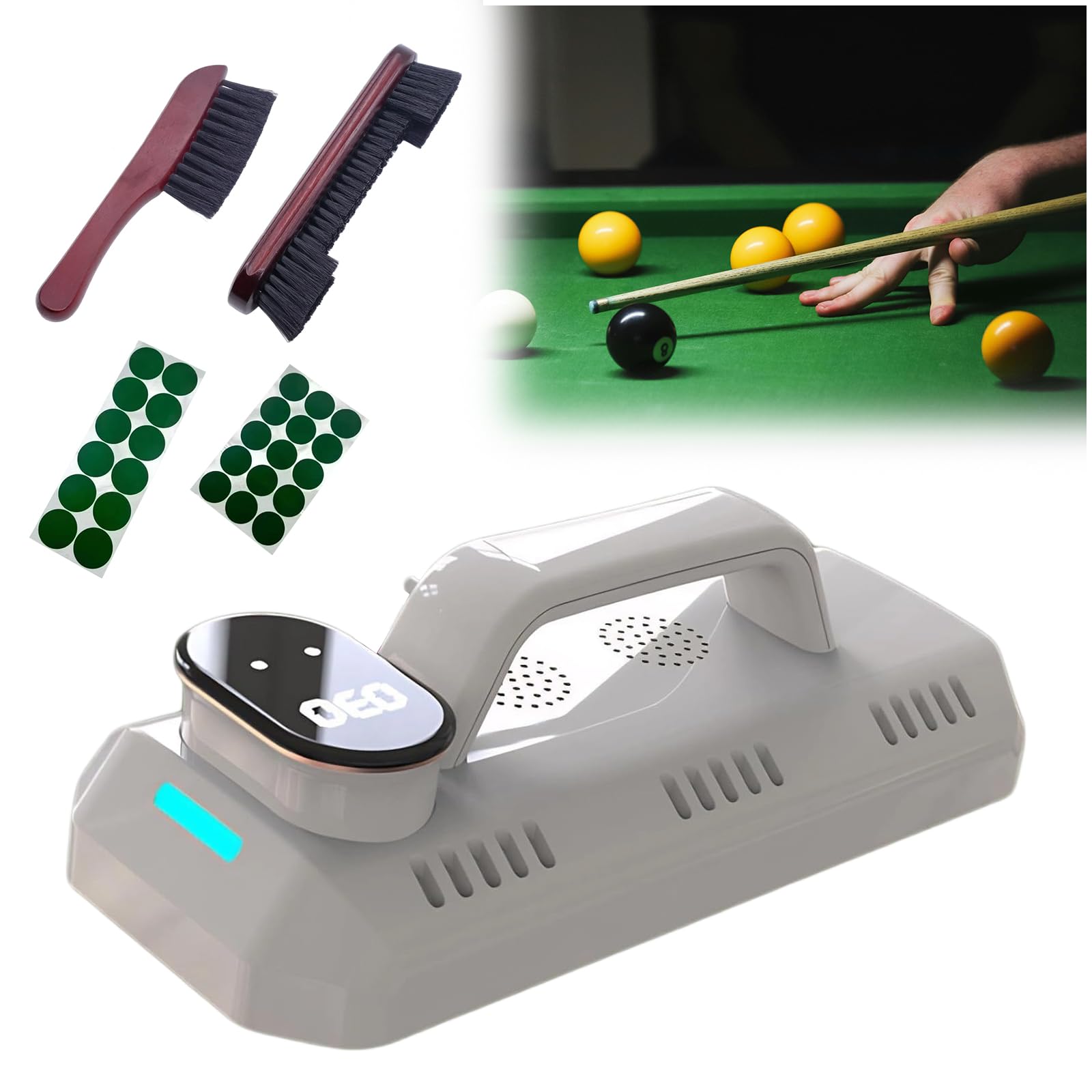 Billiards Table Cloth Iron,Snooker Table Iron with Touchscreen Control,Thermostatic Pool Table Cloth Irons,50S Fast Heating 0-150℃ Electric Pool Table Irons for Billiard Game Room, Playroom Club, Home