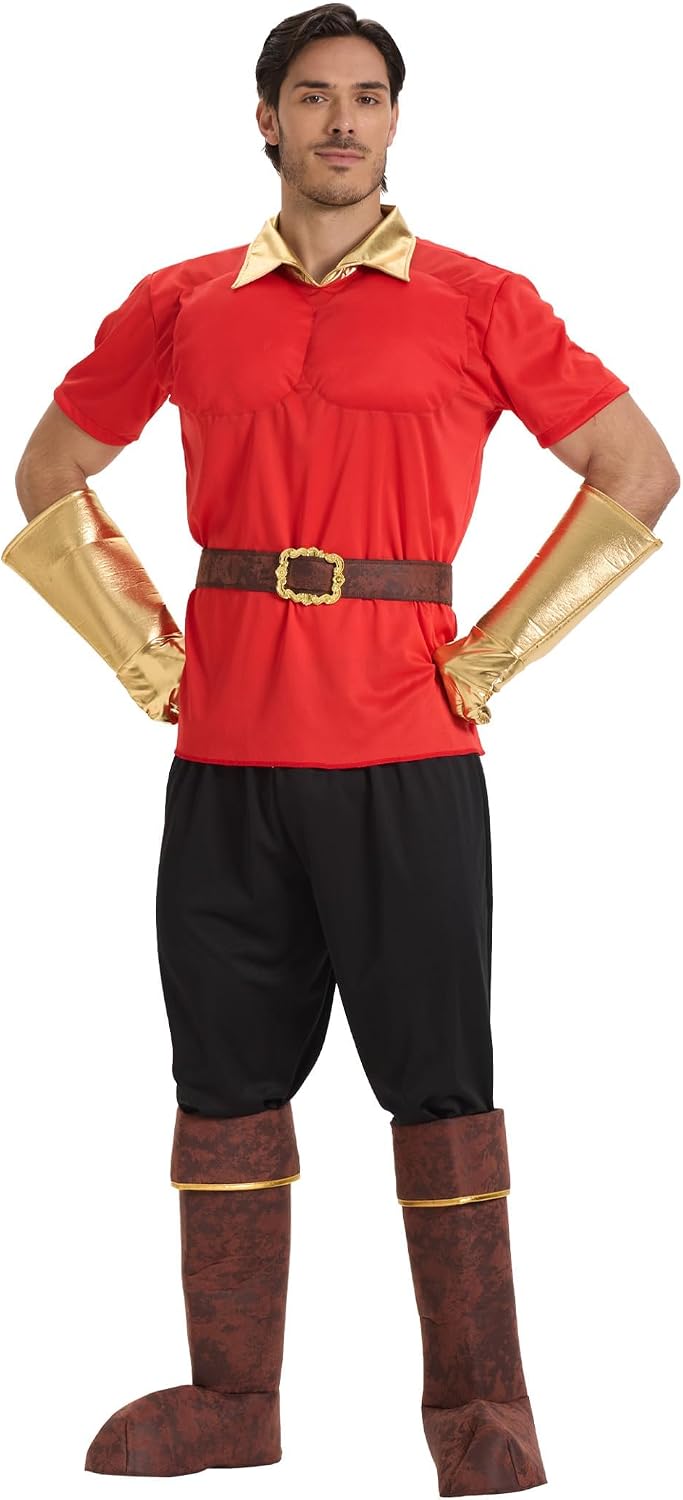 Halloween Costume Adult Men 5Pcs Suit Muscle Tops Plus Size Villain Character Cosplay Costumes Party Outfit