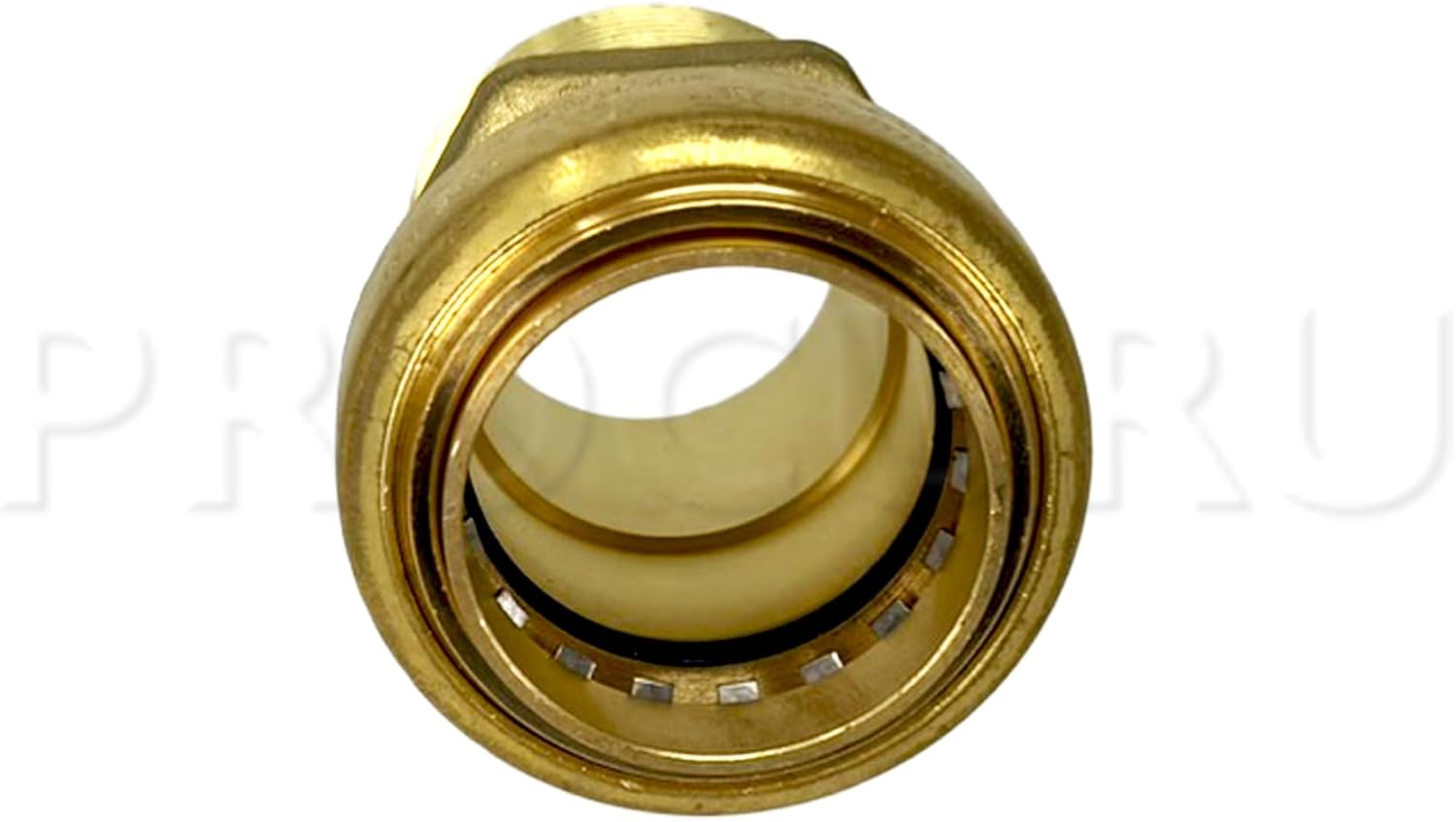 PROCURU 4-Pack 1-1/4 Inch PushFit Male Adapter (MNPT), Push-to-Connect Brass Plumbing Fitting for Copper, PEX, CPVC, PE-RT Pipe, Certified Safe (1.25", 4-Pack)