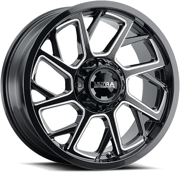 Ultra 120 Patriot 18x9 6x135/6x5.5" +18mm Black/Milled Wheel Rim 18" Inch