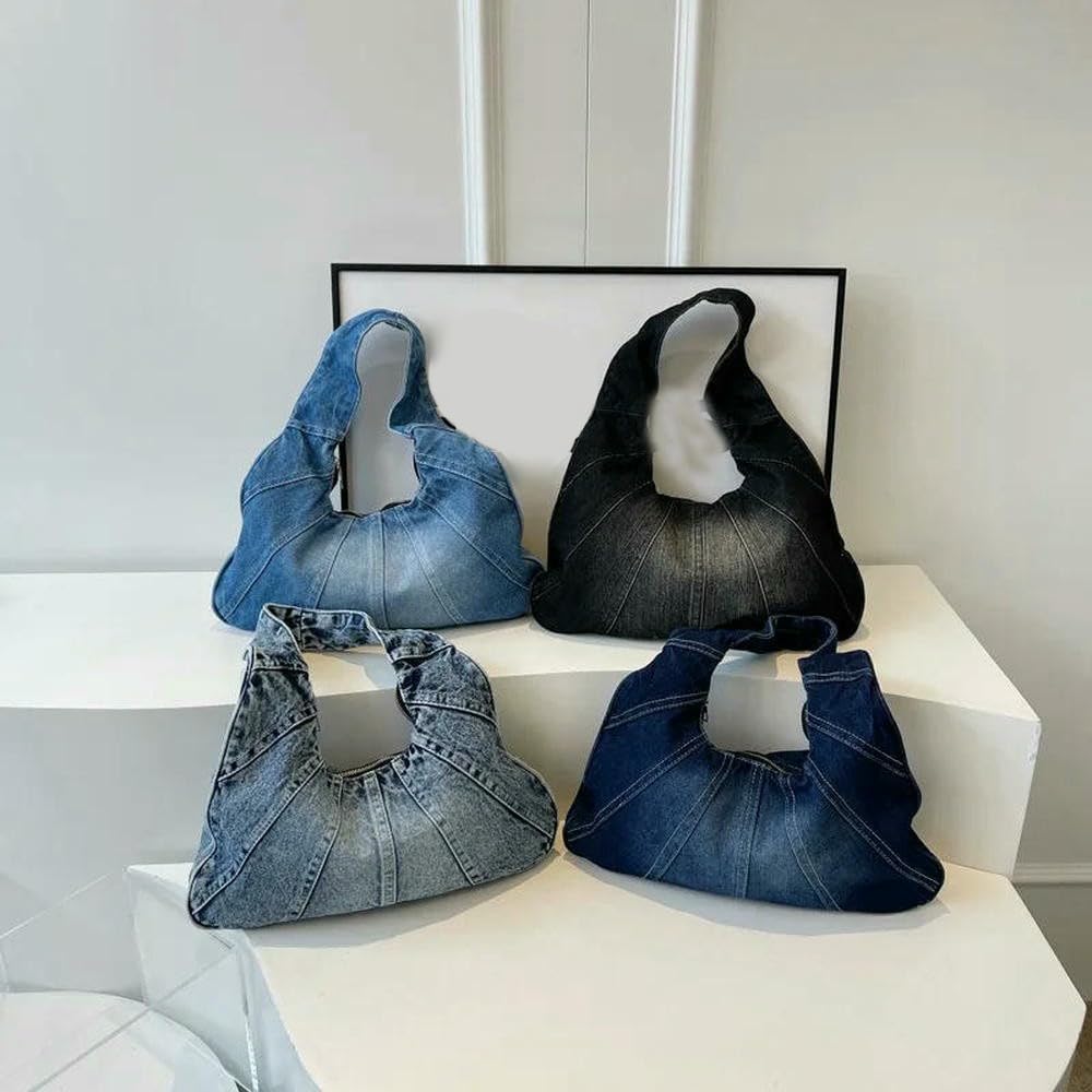 GLDFW - Borsa a tracolla in denim alla moda, da donna, per il tempo libero, per il tempo libero