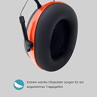 PROTEAR Bluetooth 5.3 Hallásvédő Fejhallgató DAB/DAB+/FM Rádióval - Újratölthető, Kihangosítható, 30dB Zajcsökkentés, Kényelmes Viselet 3